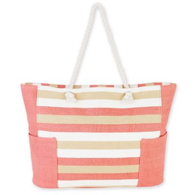 coral beach tote