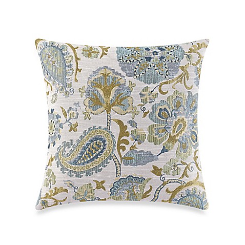 Make-Your-Own Pillow Saika Throw Pillow Cover in Green - Bed Bath & Beyond
