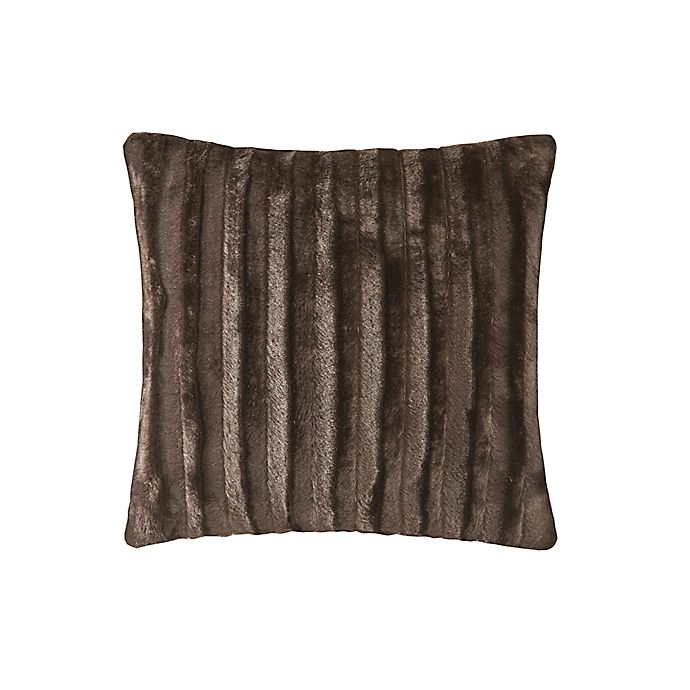 Madison Park Duke 20-Inch Square Throw Pillow in Chocolate