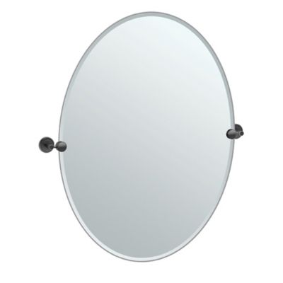 Gatco® Latitude II 32-Inch x 28.5-Inch Oval Frameless Mirror - Bed Bath ...