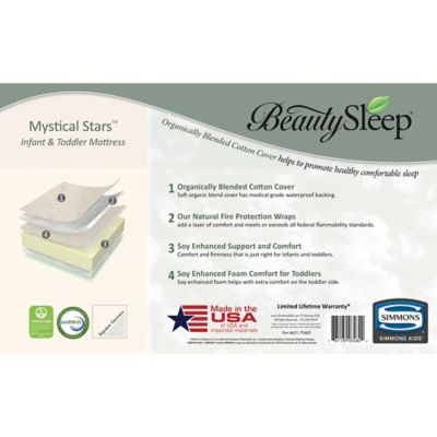 beauty sleep naturally infant & toddler mattress