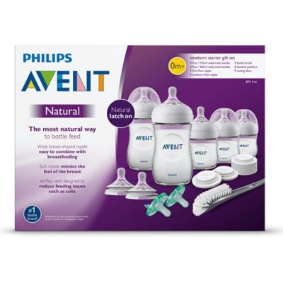 philips avent natural glass bottle baby newborn starter set