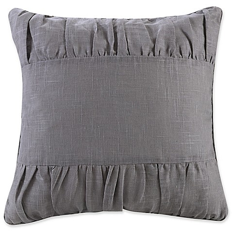 Levtex Home Sofi Ruched Throw Pillow in Grey - Bed Bath & Beyond