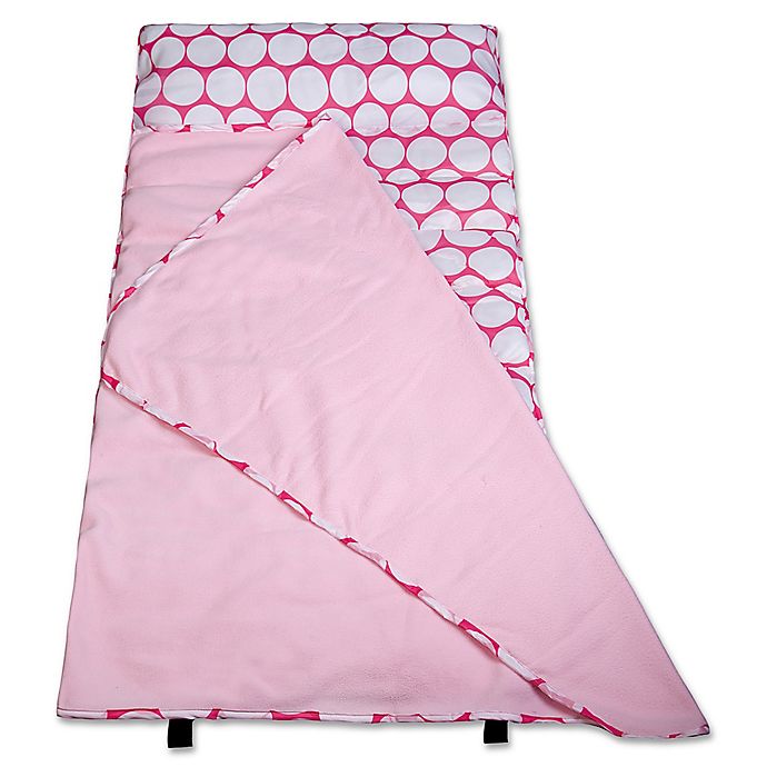 Wildkin Big Dot Easy Clean Nap Mat in White/Pink