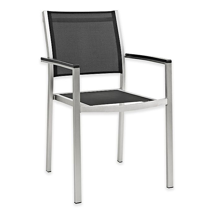 Modway S Outdoor Patio Textilene, White Mesh Outdoor Dining Chairs