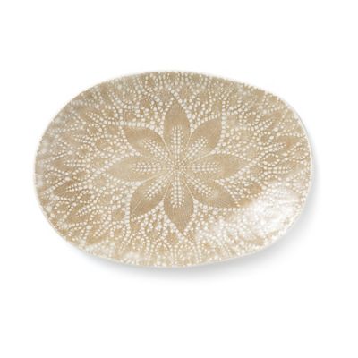 vietri lace small oval platte