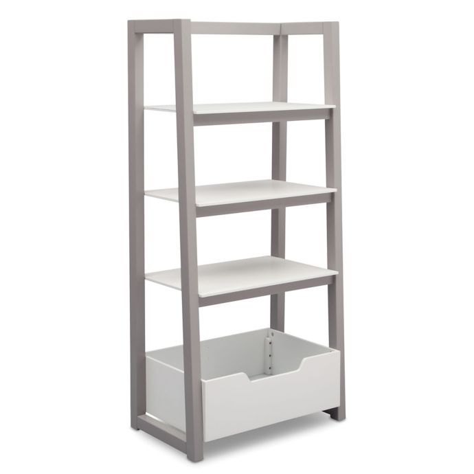 Delta Children Ladder Shelf In White Grey Bed Bath Beyond