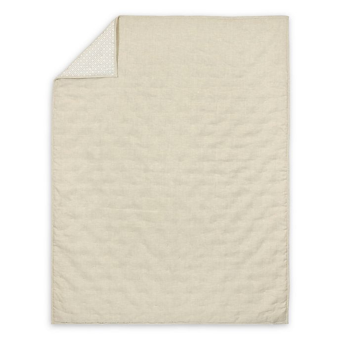 Just Born® Keepsake Washed Linen Quilt in Flax