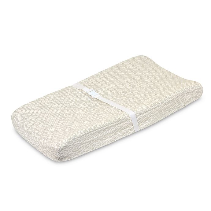 Just Born® Keepsake Washed Linen Changing Pad Cover in Flax