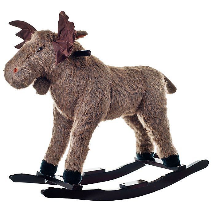 Happy Trails Ride-On Rocking Max Moose in Brown