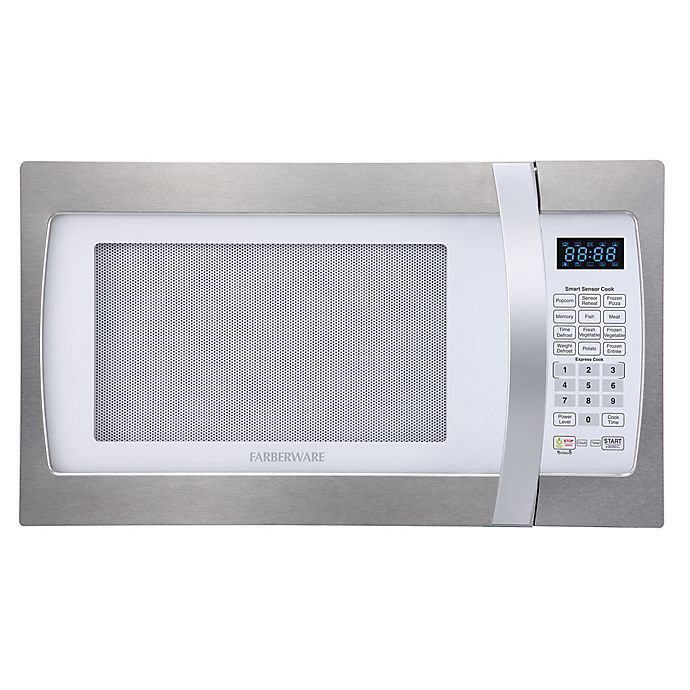 Farberware® 1.3 Cubic Feet Microwave Oven with Smart Sensor Cooking in Stainless Steel/Platinum