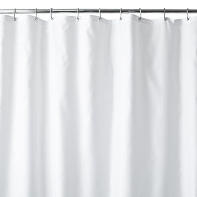 Buy Wamsutta® 144Inch x 72Inch Extra Wide Fabric Shower Curtain Liner with Suction Cups in 