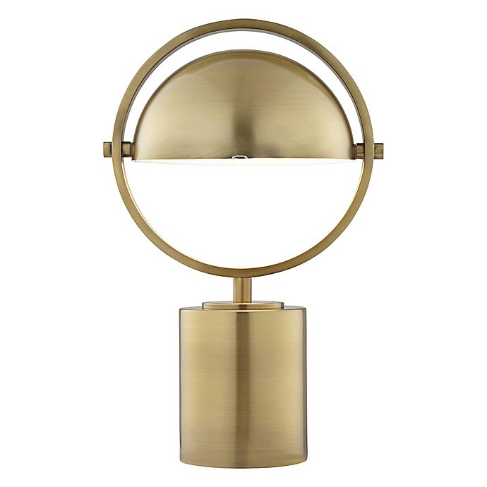 Pacific Coast® Lighting Metal Table Lamp in Antique Brass with Metal Dome Shade