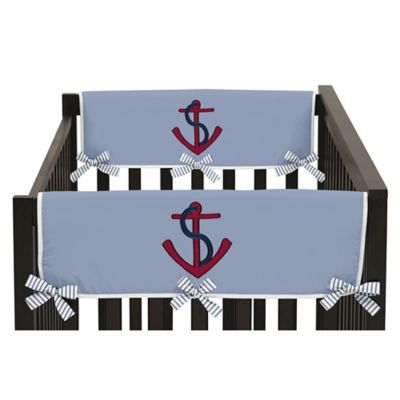 Sweet Jojo Designs Come Sail Away Side Crib Rail Covers In