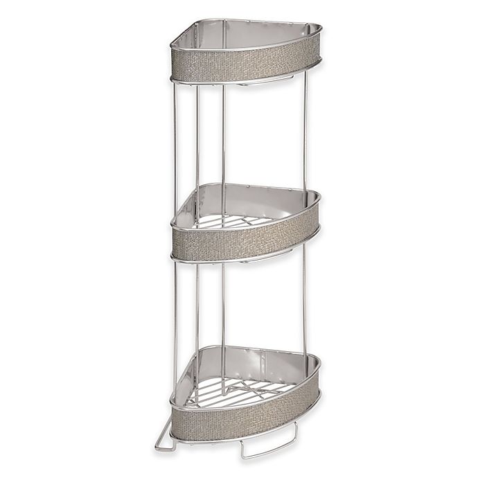 iDesign® Twillo 3-Tier Standing Corner Storage Shelf