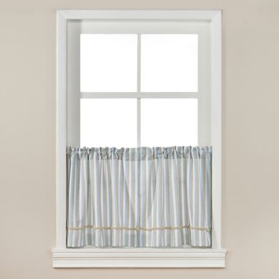 Buy Harbor Knots 36Inch Rod Pocket Kitchen Window Curtain Tier Pair in White from Bed Bath  Beyond