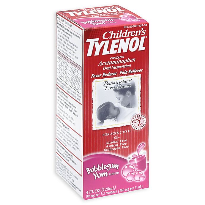 Tylenol® 4 oz. Childrens Oral Suspension in Bubblegum