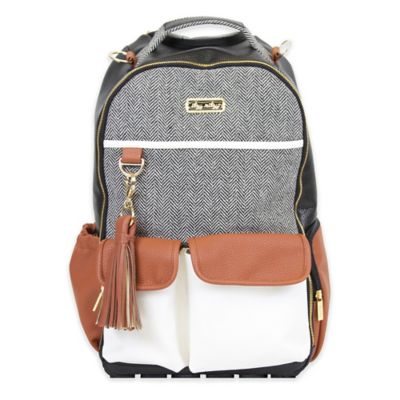 Itzy Ritzy® Backpack Diaper Bag Backpack in Brown/Cream - Bed Bath & Beyond