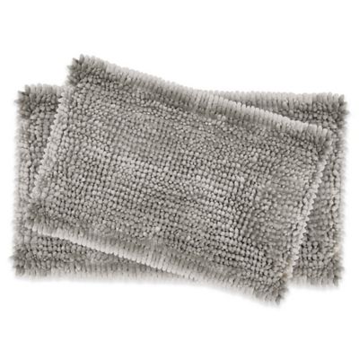 Laura Ashley® Butter Chenille Bath Rugs (Set of 2) - Bed Bath & Beyond