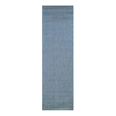 Buy Couristan® Recife Saddlestitch 2-Foot 3-Inch x 7-Foot 10-Inch Runner in Blue from  Bed Bath & Beyond