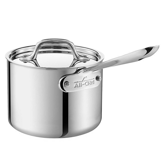 All-Clad D3 Stainless Steel 2 qt. Covered Saucepan