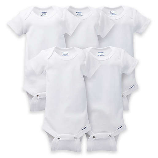 GERBER CHILDWEAR: FREE 5-Pack White Short Sleeve Onesies® Bodysuits  with code: THANKYOU10