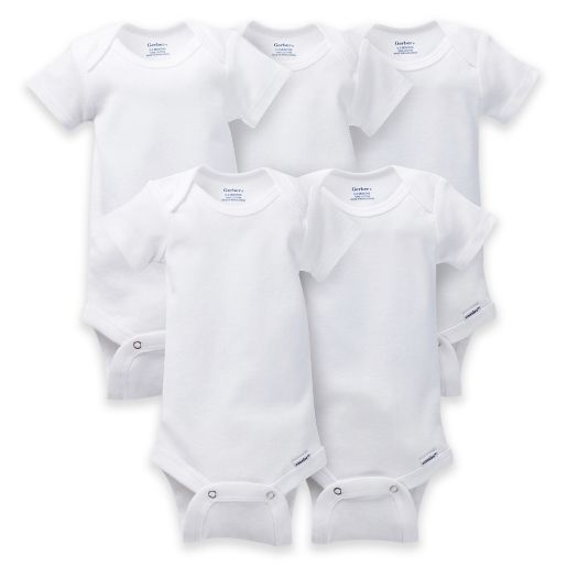 GERBER CHILDWEAR: FREE 5-Pack White Short Sleeve Onesies® Bodysuits  with code: THANKYOU10