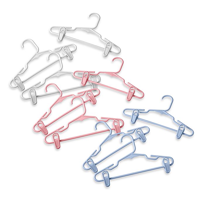 3-pack Plastic Children's Clothes Hangers with Clips