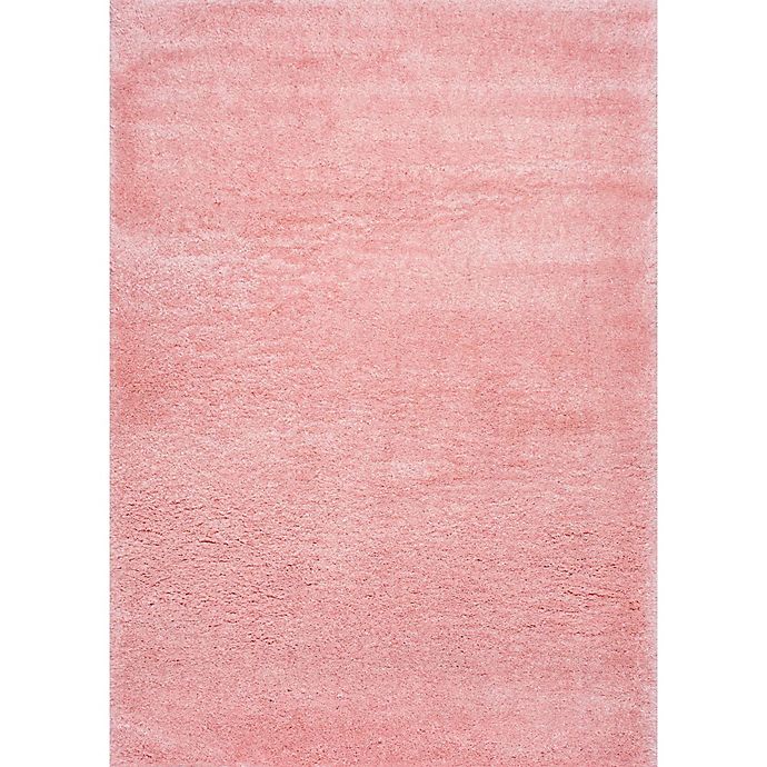 nuLOOM Gynel Cloudy Shag 6'7 x 9' Shag Area Rug in Baby Pink