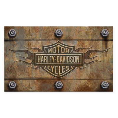 harley davidson bath mat