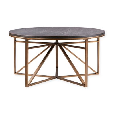 Madison Park Madison Round Coffee Table in Antique Bronze - Bed Bath ...