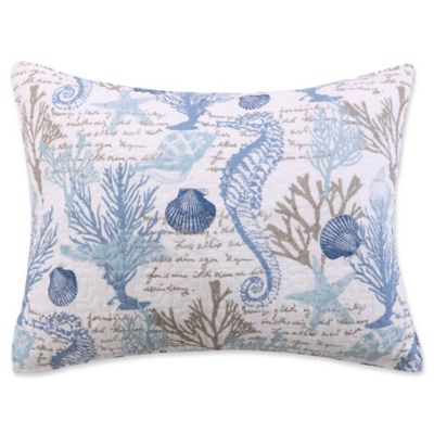 Sag Harbor Standard Pillow Sham in Blue - Bed Bath & Beyond