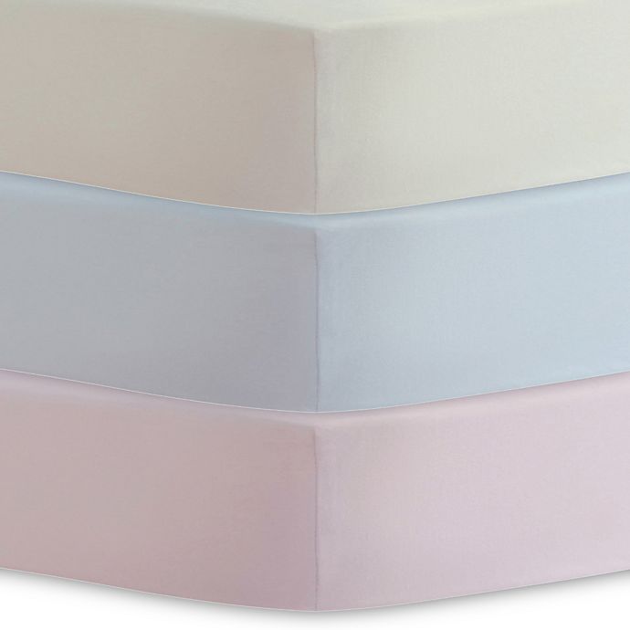 Kushies® Cotton Percale Fitted Crib Sheet
