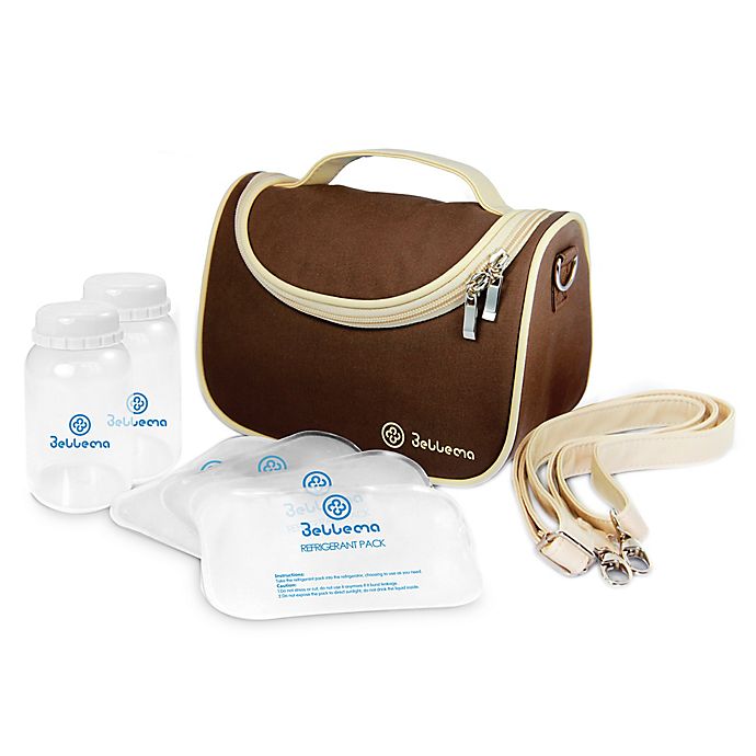 Bellama Breastmilk Insulated Cooler Bag in Brown