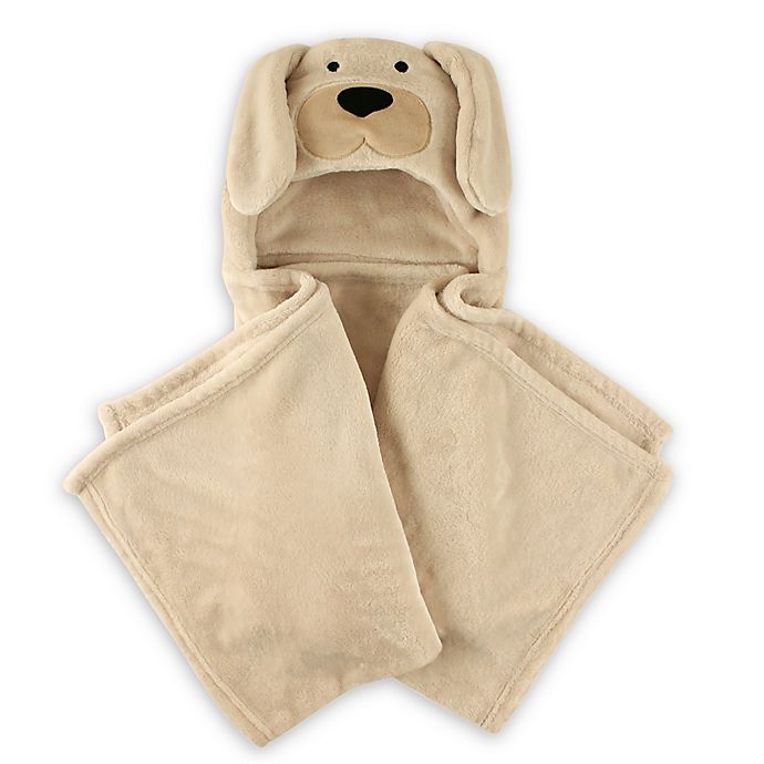 Hudson Baby® Dog Plush Hooded Blanket