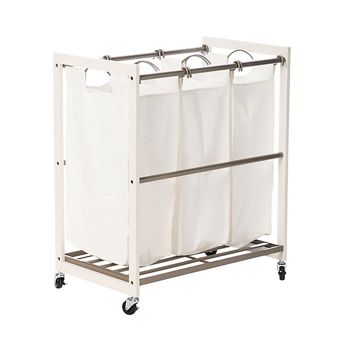 Details about   TRINITY 3-Bag Laundry Cart 