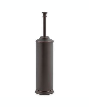 Cepillo para baño de aluminio Alumiluxe™ con contenedor color bronce, 2 piezas