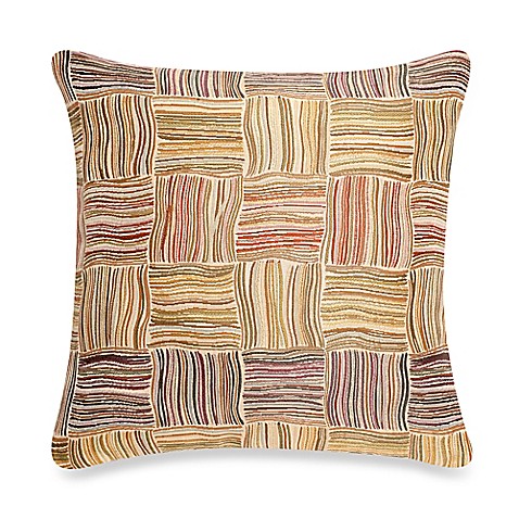 Make-Your-Own-Pillow Flourish Square Throw Pillow Cover in Rust - Bed Bath & Beyond