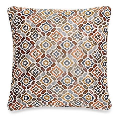 Buy Make-Your-Own-Pillow Ritz Square Throw Pillow Cover in Rust from Bed Bath & Beyond