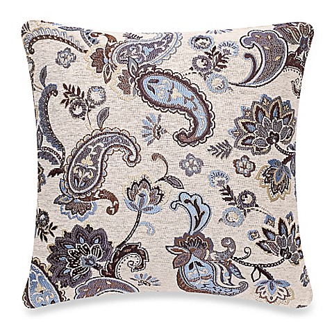 Make-Your-Own-Pillow Chantilly Square Throw Pillow Cover in Teal - Bed Bath & Beyond