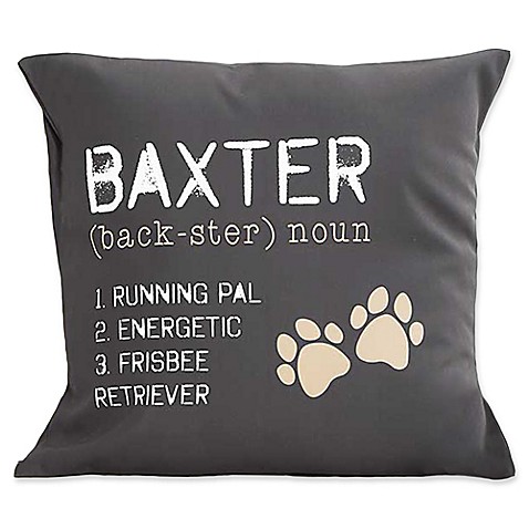 Decorative Pillows > Definition of My Dog Keepsake 18-Inch Square Throw Pillow from Buy Buy Baby