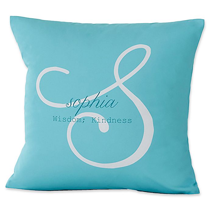 Name Meaning Keepsake 14-Inch Square Throw Pillow