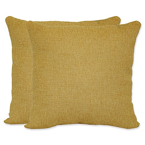 Buy Jasper Square Throw Pillows in Yellow (Set of 2) from Bed Bath & Beyond
