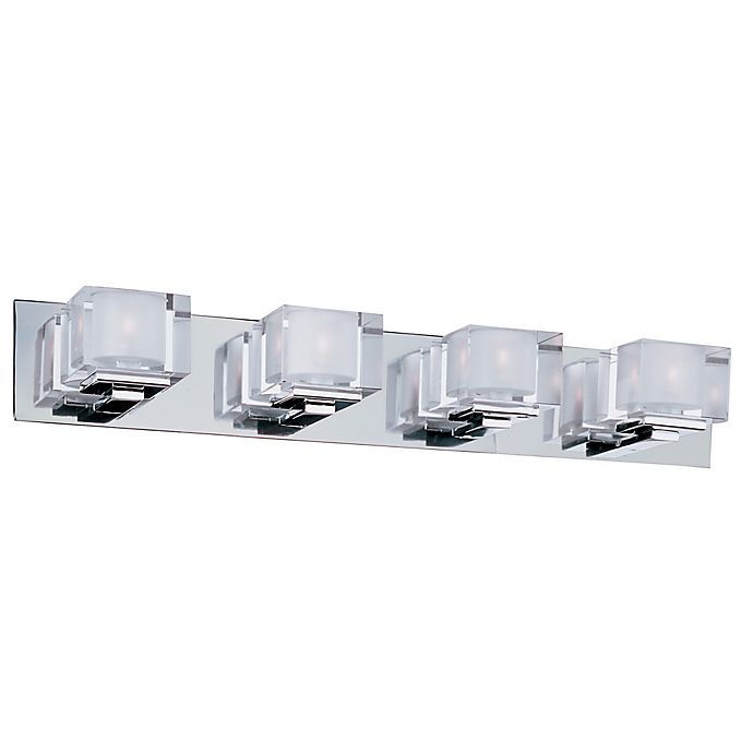 Maxim Lighting Cubic Wall Mount Vanity Light in Polished Chrome