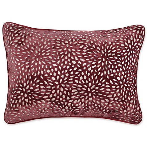 Buy Make-Your-Own-Pillow Karst Oblong Throw Pillow Cover in Red from Bed Bath & Beyond