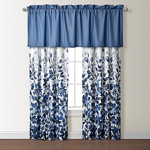 Buy Indigo 84Inch Rod Pocket Window Curtain Panel Pair in Blue from Bed Bath  Beyond