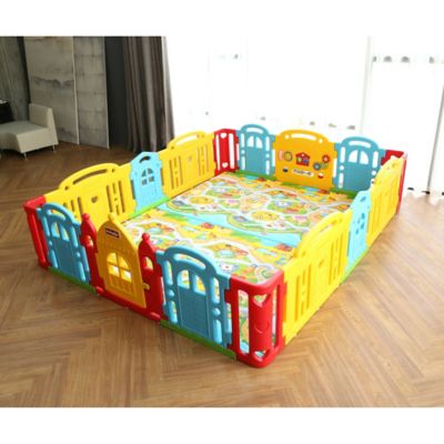 dwinguler large kid's castle playpen