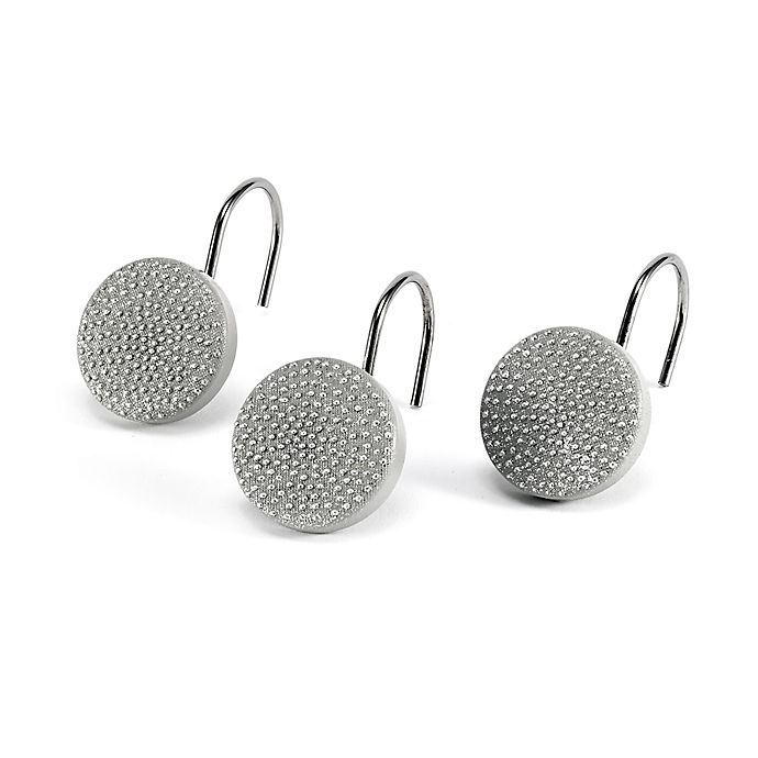 Avanti Dotted Circle Shower Hooks in White