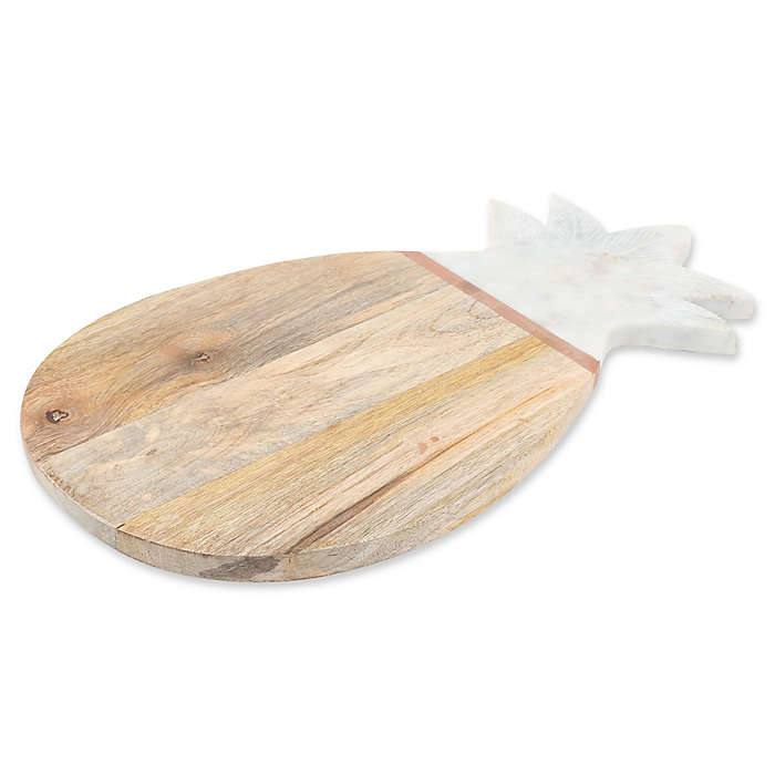 Moritz & Moritz Tabla de servir de madera con placa de mármol carne tabla de queso de acacia como decoración para servir y servir queso etc. pescado