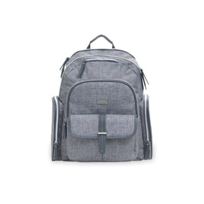 bananafish melanie backpack diaper bag in grey